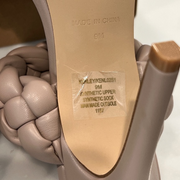 NIB Steve Madden Kenley Braided Slide Sandal in Taupe 9M - Picture 13 of 15